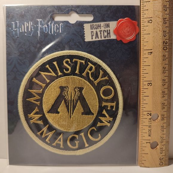 Harry Potter Ministry Of Magic Iron On Patch Official Movie Collectible Fashion - Picture 2 of 2